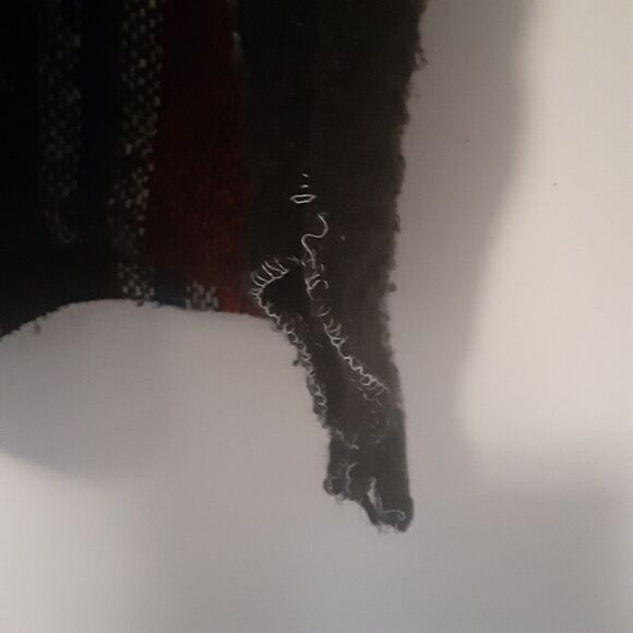 Artesanias Cuamatzi Size XL Baja Mexican Blanket Pullover Poncho Hoodie Striped - Picture 6 of 10